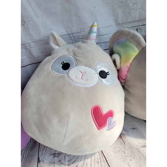 Lot Of 6 Squishmallow 8in Yellow Penguin Unicorns Elephant Stuffed Animal Plush - Picture 8 of 11